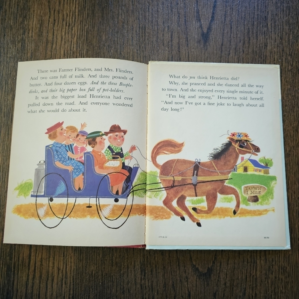HELPFUL HENRIETTA, Rand McNally Elf Book Vintage 1950's Children's Book - Picture 3 of 6